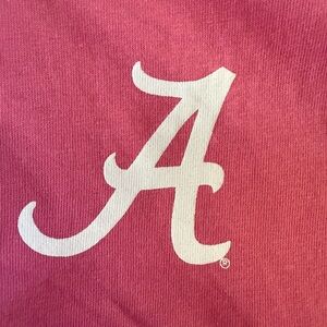 Pink Shirt with White ALABAMA Logo